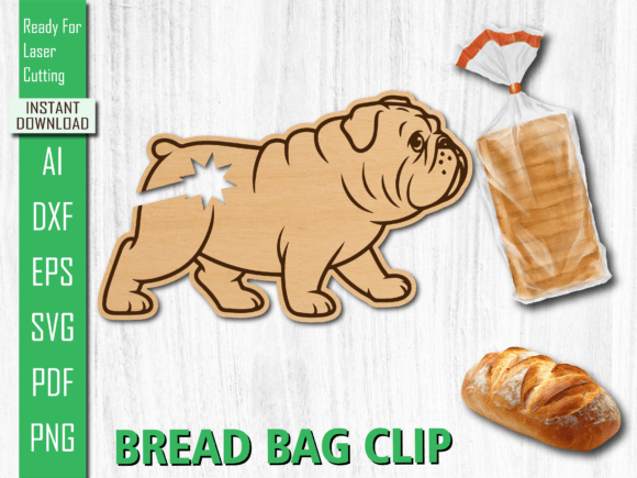 Animal Bread Bag Clip Bear Bread Clip for Laser Cutting & Other Art Amp