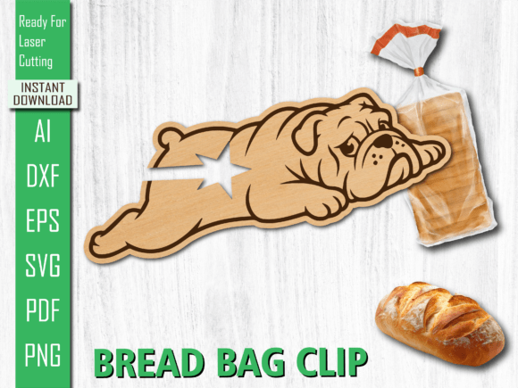Animal Laser Cut Sleeping Dog Bread Clip for Other Art Amp