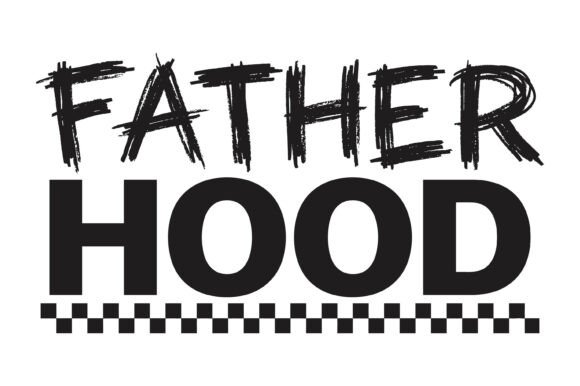 Fatherhood Grunge Bold SVG PNG Design for T-Shirt Graphics