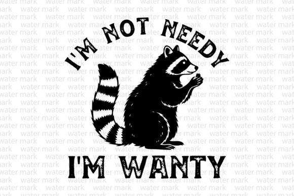 Funny Raccoon Trash Panda Graphic for T-Shirt Designs