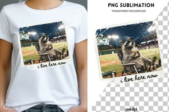 Funny Racoon Png Design for T-shirts - Graphics & Illustrations