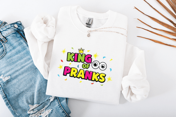 King of Pranks Funny Party Design for T-Shirt Graphics
