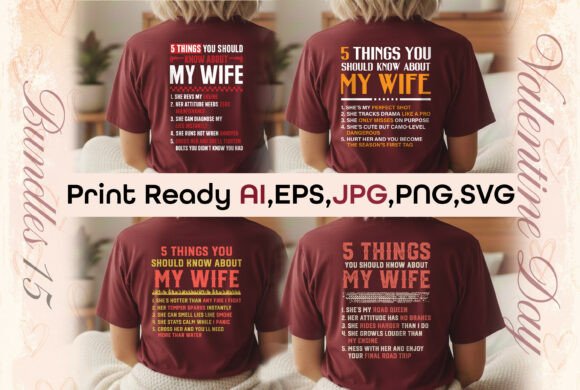 Valentine Day Funny T-Shirt Bundle PNG for Creative Projects