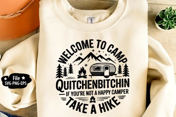 Welcome to Camp SVG PNG EPS - T-Shirt Design Graphics